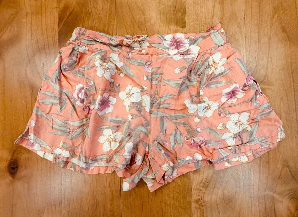 American Eagle Outfitters Women's Floral Print Viscose Smocked Waist Shorts
